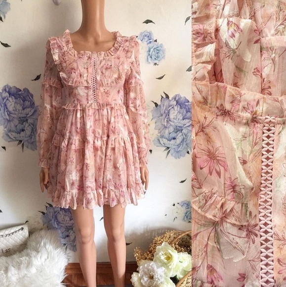 Zimmermann (INSPIRED) Floral Silk Dress - Picture 1 of 1